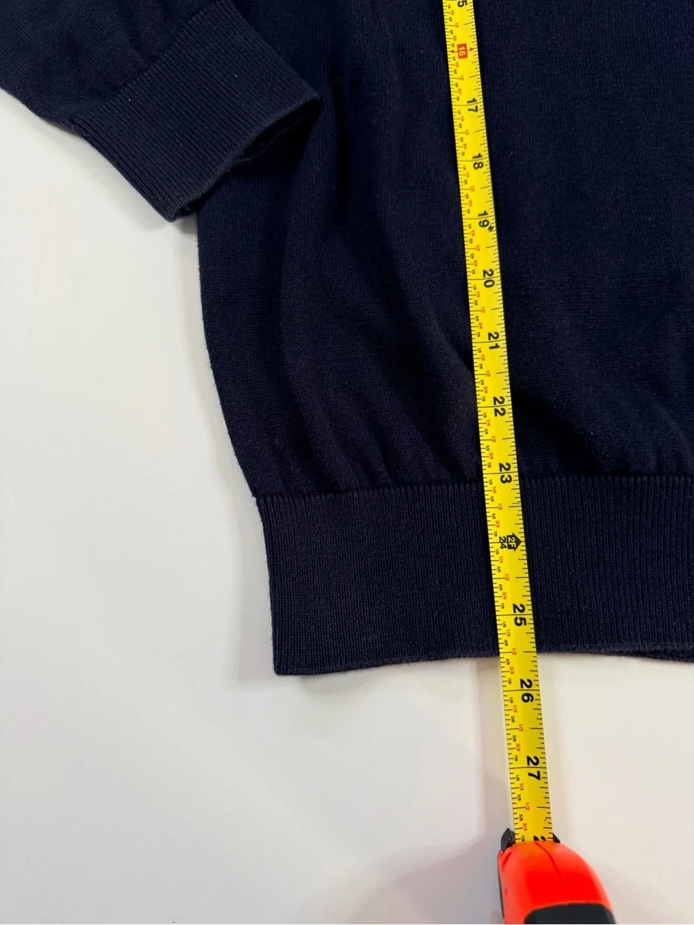 Lacoste Navy Crewneck Sweater with Green Crocodile Logo